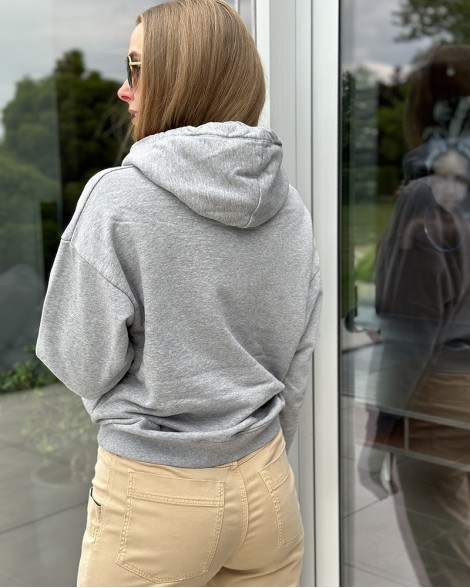 Mikina dámská Red Valentino šedá s nápisem